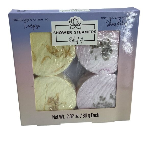 Refreshing & Soothing Shower Steamers Set Of 4 Great Bath Gift Citrus Lavender - Picture 1 of 8
